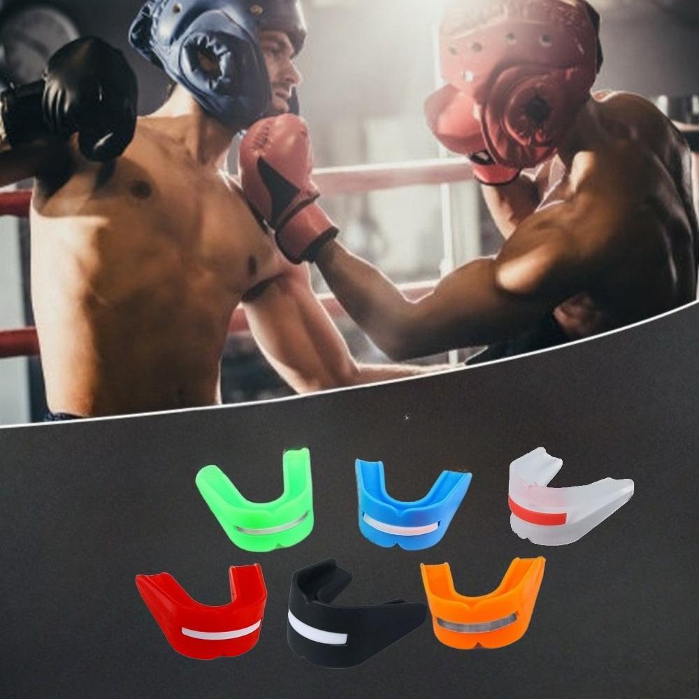 Double-Sided EVA Mouthguard Adults Teeth Mouth Guard Sports Boxing Kickboxing Free Athletic Protector Fit For Most Mouth Size 3