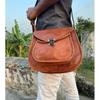 Handmade Leather Crossbody Saddle Bag: Personalized Shoulder Purse