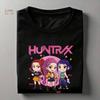 Kpop футболка Охотник на демонов от 4 до 14 лет Детская футболка Huntrix с круглым вырезом Футболки с коротким рукавом для мальчиков и девочек