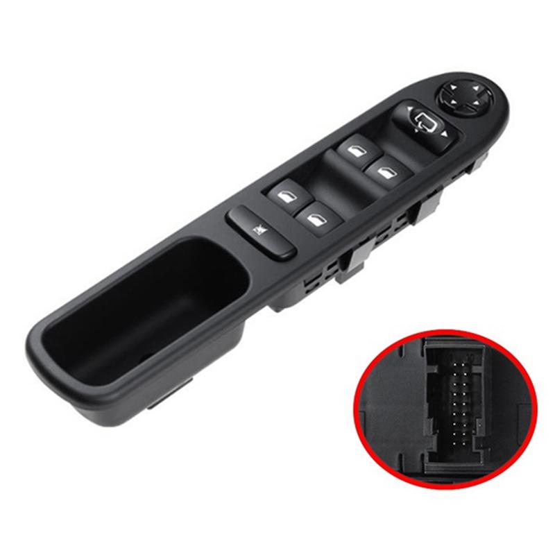 Car Front Left Power Window Control Switch Window Lifter Switch Button 6554.QG 6490.EH For 207 2007-2016