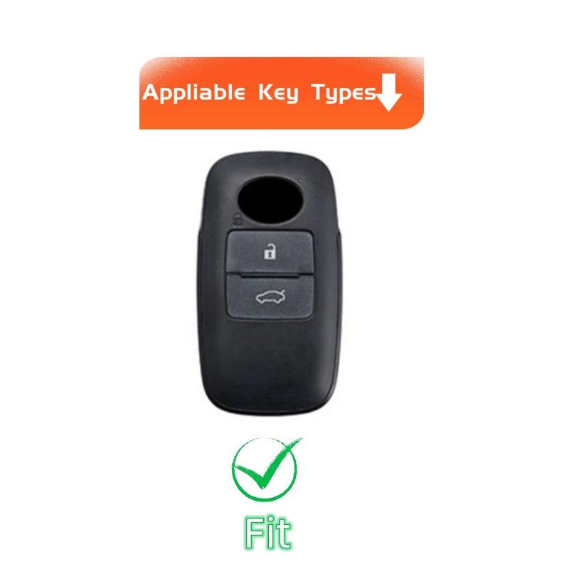 Чехол для ключа-брелока для Toyota Yaris Ativ Raize Veloz Avanza Rush Perodua Daihatsu Malaysia Auto Smart Remote Car Key Case Cover