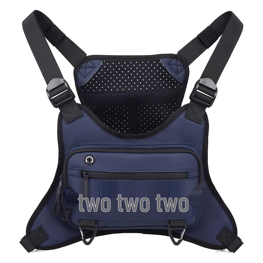 Мужская повседневная нагрудная сумка для велоспорта и пешего туризма - Функциональная сумка-жилет для бега и фитнеса