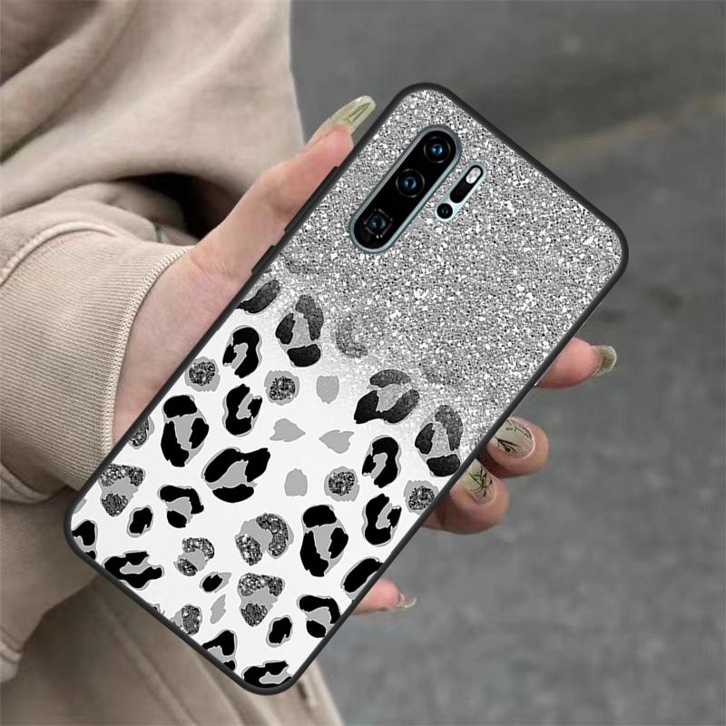 Черный Леопардовый Принт Гепарда Для Huawei Nova 11i 8i 7i 3i Nova 9 10 SE 5T Y60 Y70 Y90 Y91 Y61 P20 P30 P40 Lite Pro Чехол