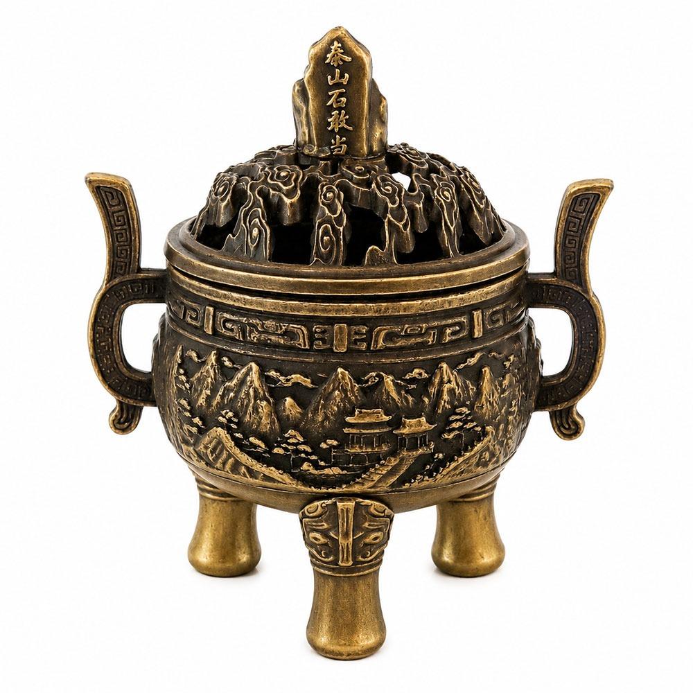 Chinese Style Incense Censer Alloy Fragrance Holder New Incense Burner  Desktop Ornament