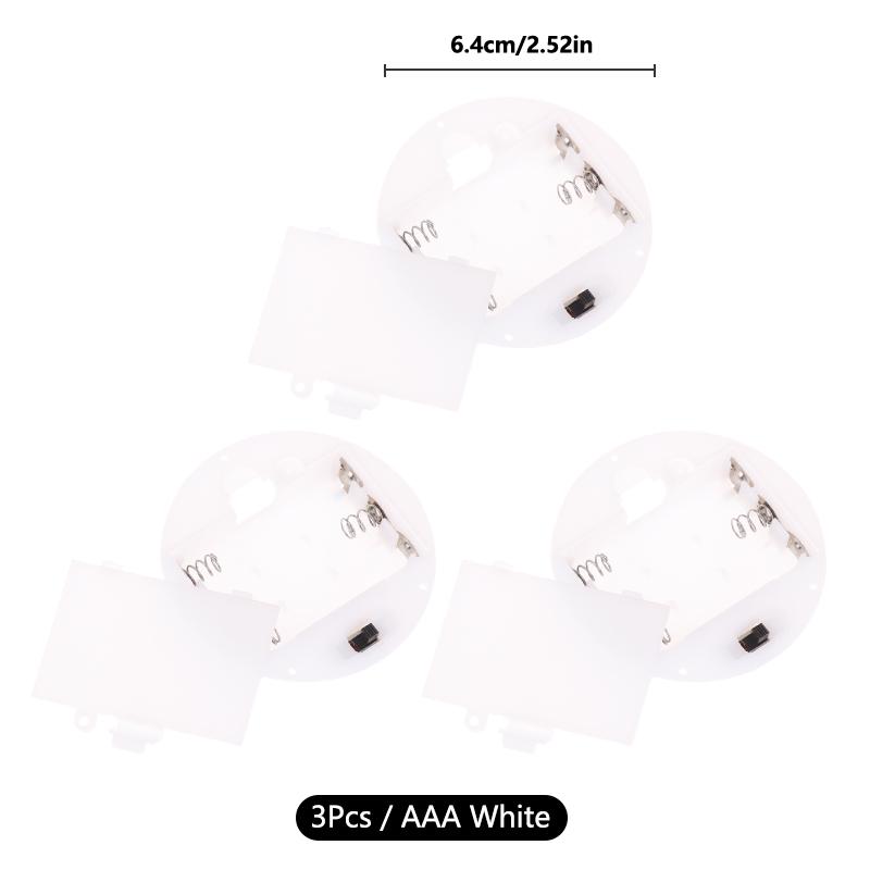 1/3Pcs 3 AAA/AA 4.5V Battery Case With Switch Cover Embedded Battery Holder Battery Storage Boxes Switch Socket Container
