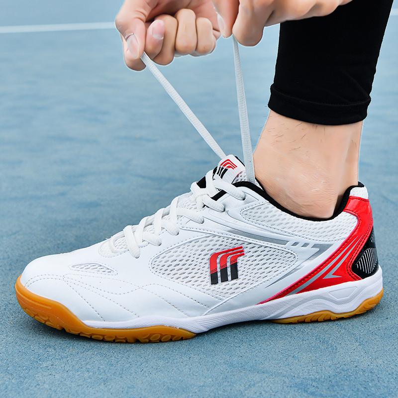 High Quality Shock Absorption Anti Skid Wear Resistant Fashion Sports Badminton Shoes Table Tennis Shoes Breathable Non Slip Sneakers