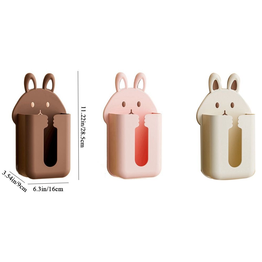 Настенный ящик для бумаги, прямоугольный ящик для хранения полотенец, коробка для салфеток с изображением кролика, кухня