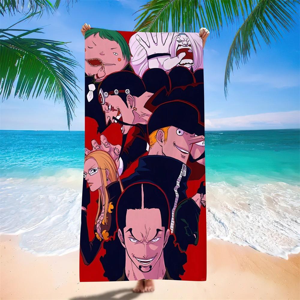 New Anime Character Printed Microfiber Beach Towel Quick Dry Water Absorbent Bath Towel