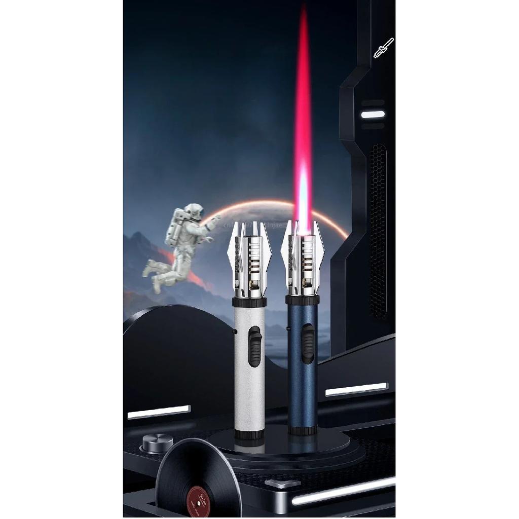 Planet Lightsaber Metal Outdoor Windproof Turbine Torch Jet Lighter BBQ Welding Cigar Tool Butane Gas Lighter 360° Gun