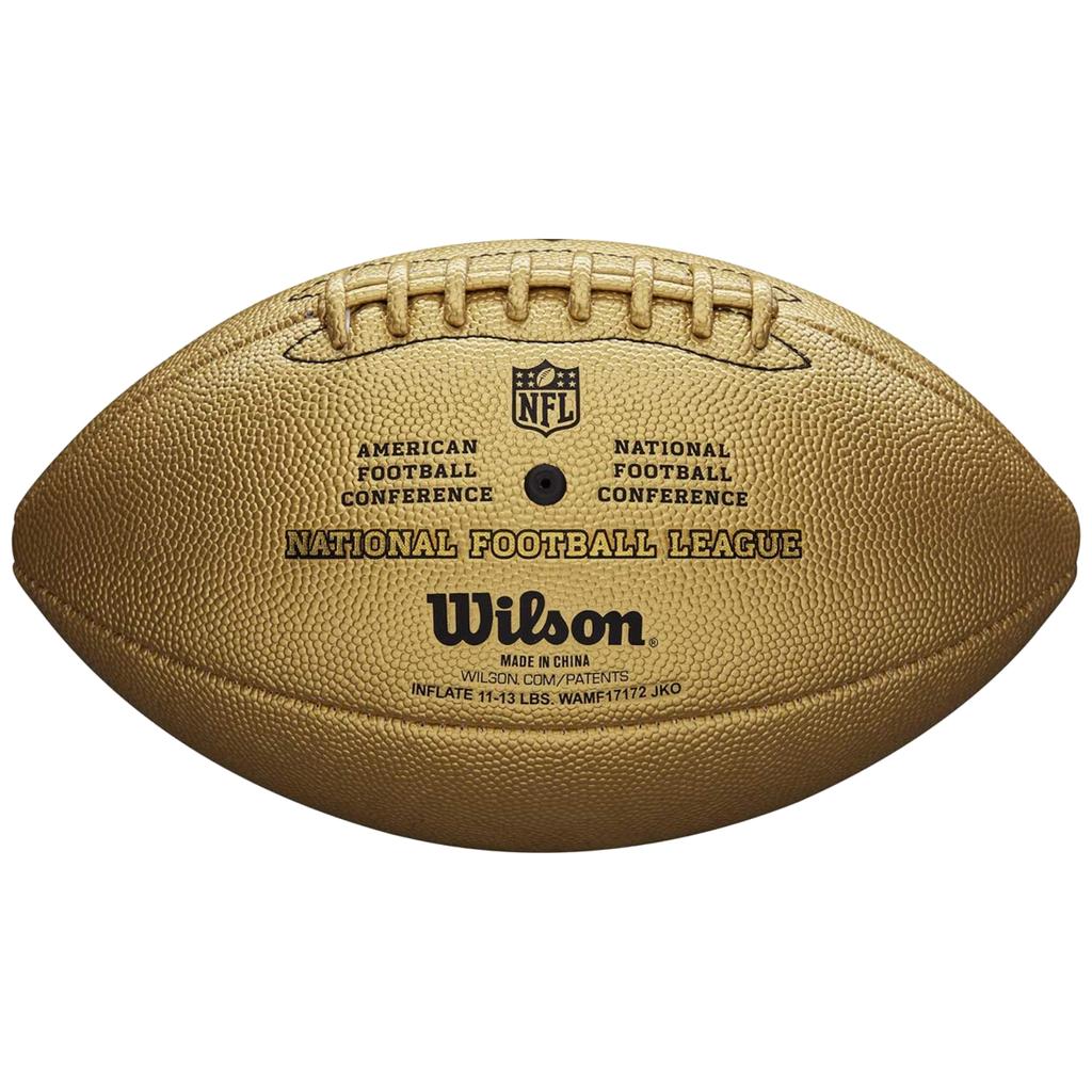 Wilson Мяч NFL Duke Metallic Edition, золотой мяч для американского футбола унисекс