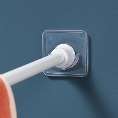 Прочный кронштейн для карниза, держатель, крючки для настенного клея, держатель для душевой штанги для ванной комнаты, фиксатор без сверления для шкафа