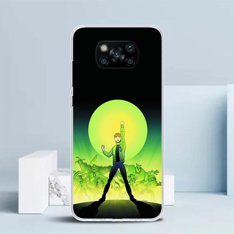 Cartoon Ben 10 Soft Cover for Xiaomi Poco F7 Ultra X7 X6 X5 Pro M7 Phone Case Redmi 15 15C 13 13C 12 12C 10 10C Print Shell Poco