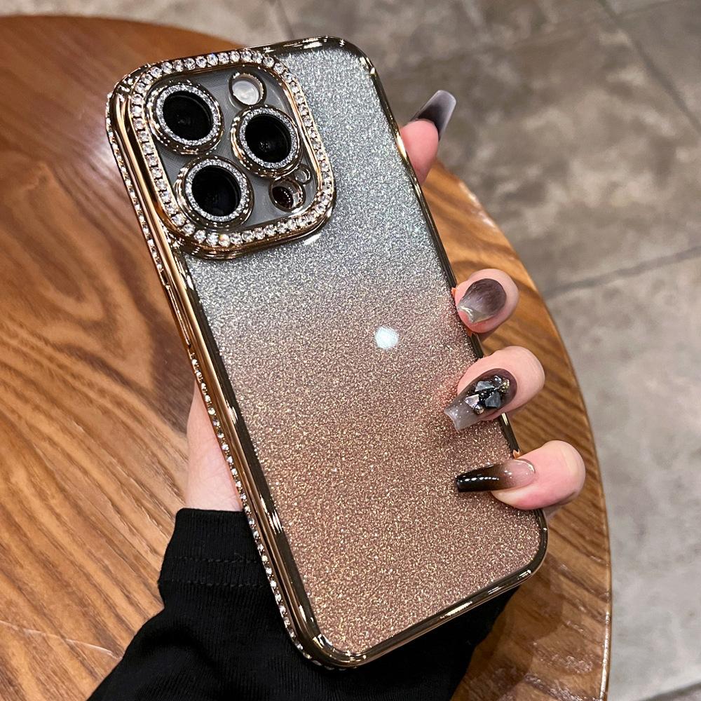 Применимо к чехлу для мобильного телефона iPhone11Promax, гальваническое покрытие, стразы, блестки, Apple 11, зеркальный, магнитный держатель, защитный чехол