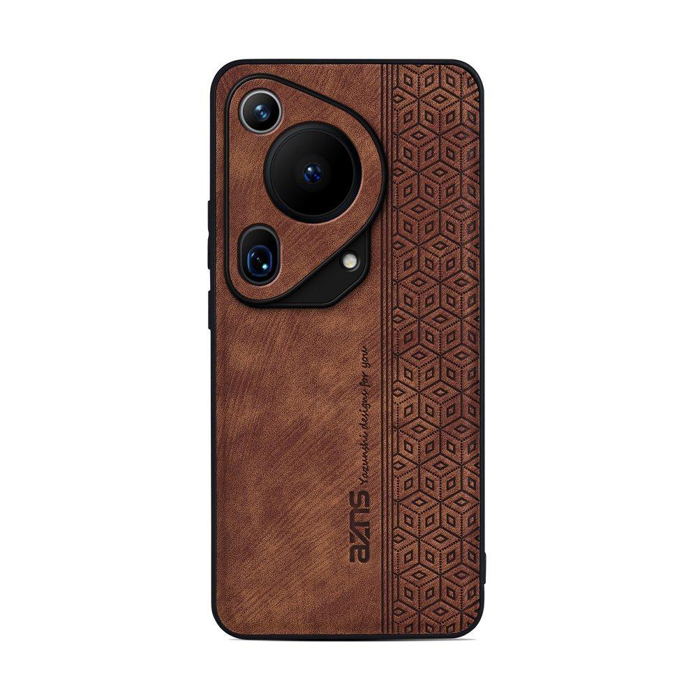 Кожаный чехол для Huawei Pura 70 Ultra, ультратонкий защитный чехол с кубическим узором для Huawei P60 Art Pura 70 Pro Plus, чехол