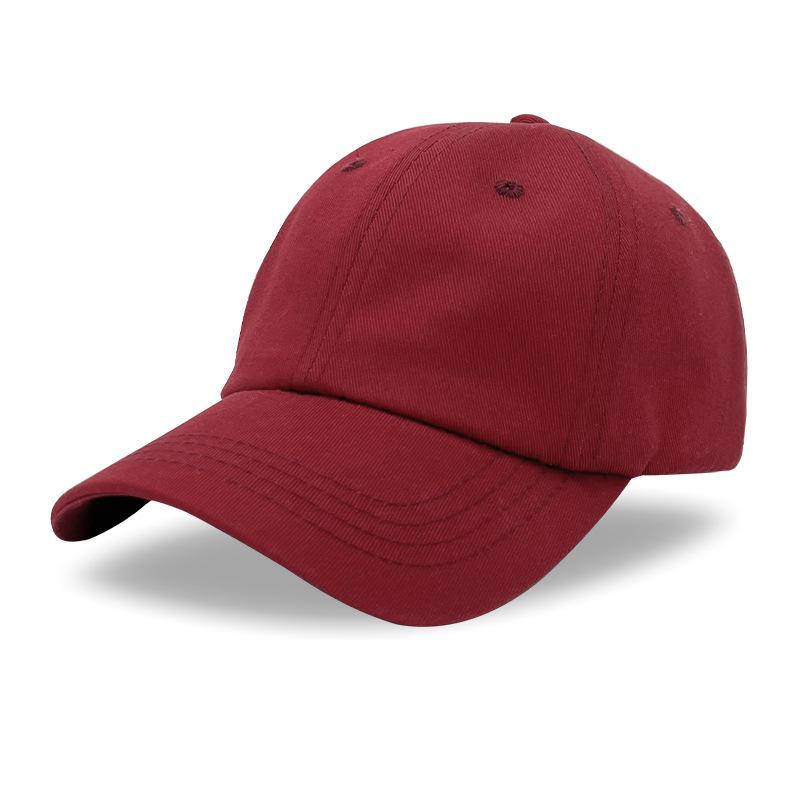 Women's Cotton Soft Top Baseball Cap Spring and Summer Sunscreen Cap Male Outdoor Solid Color Light Plate Visor