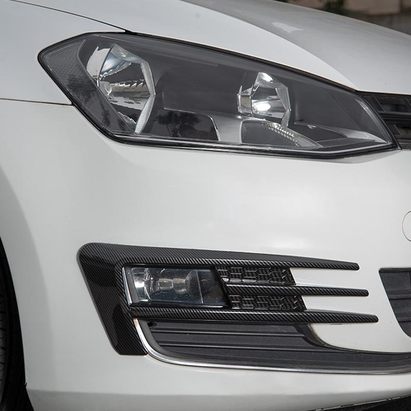 Пара автомобильных передних противотуманных фар решетка радиатора для VW Golf 7 MK7 GTI 2014 2015 2016 2017 противотуманная фара нижняя крышка бампера