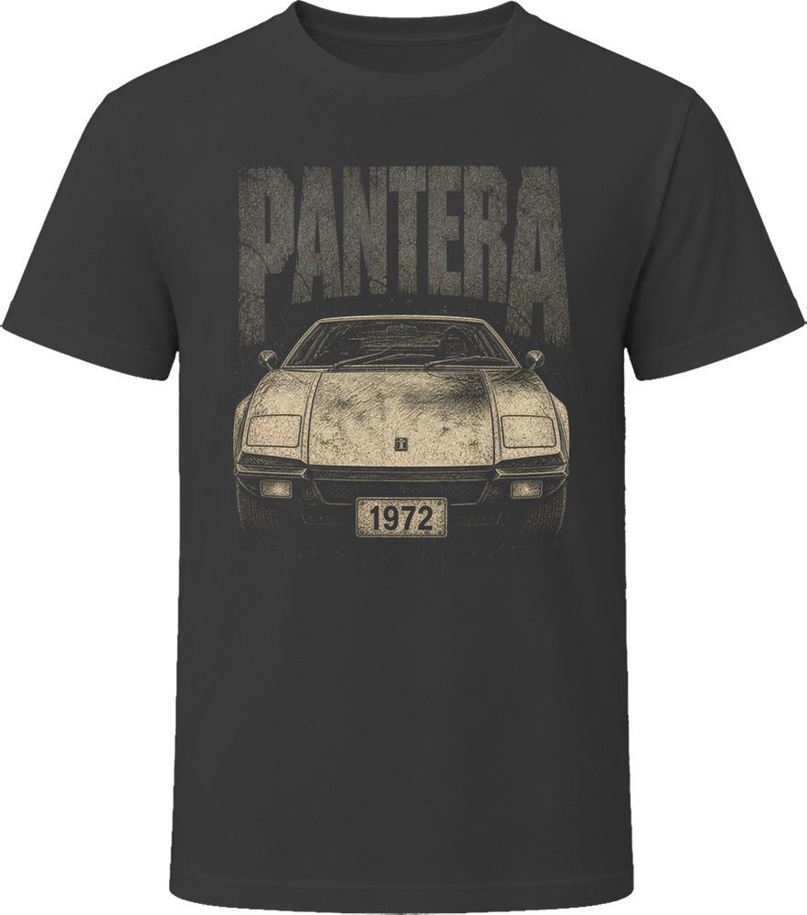 Футболка с изображением винтажного спортивного автомобиля Pantera 1972 года