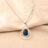 London Blue Topaz Gemstone 925 Sterling Silver Jewelry Handmade Women Pendant PP-49-16