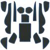 Резиновые коврики Negues, совместимые с Toyota Harrier 60 3-го поколения, май 2013 г., резиновый салон, коврики в салон и багажник Harrier, резиновая синяя серия,