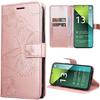 Case for Xiaomi Redmi Note 13 Pro 5G - E.F.Connection - Butterfly Pattern - Synthetic Leather - Card Holder - Stand