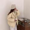 2024 new corner buckle down jacket women's Korean version loose white duck down winter small short student coat