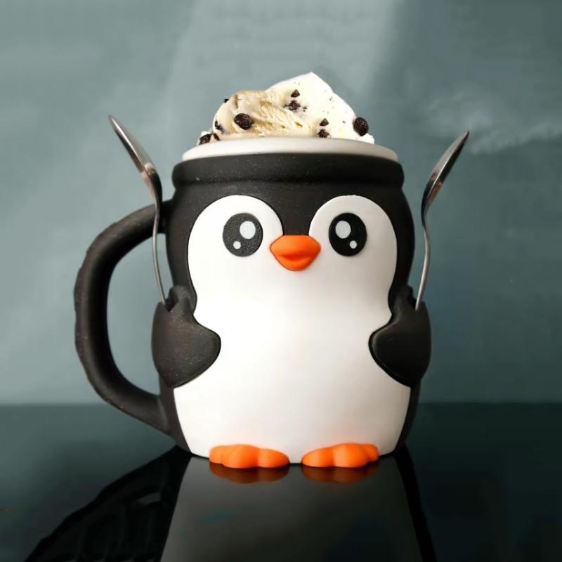 3D-печатная кружка для антифриза Шотландская высокогорная корова мороженое кружка кошка Держатель для пинты мороженого