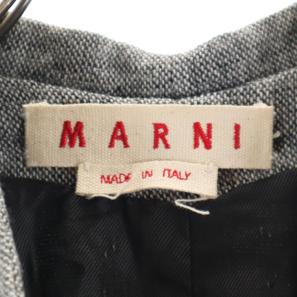 Marni Made In Italy Wool Blend Coat 40 Gray Women Used
