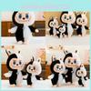 Black And White Demon Shaped Cartoon Plush Toy Doll For Gift Children