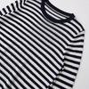 Kaslead New Women clothes Western Style Fashion Simple and Versatile Thin Stripe Knitted Pullover 9325010