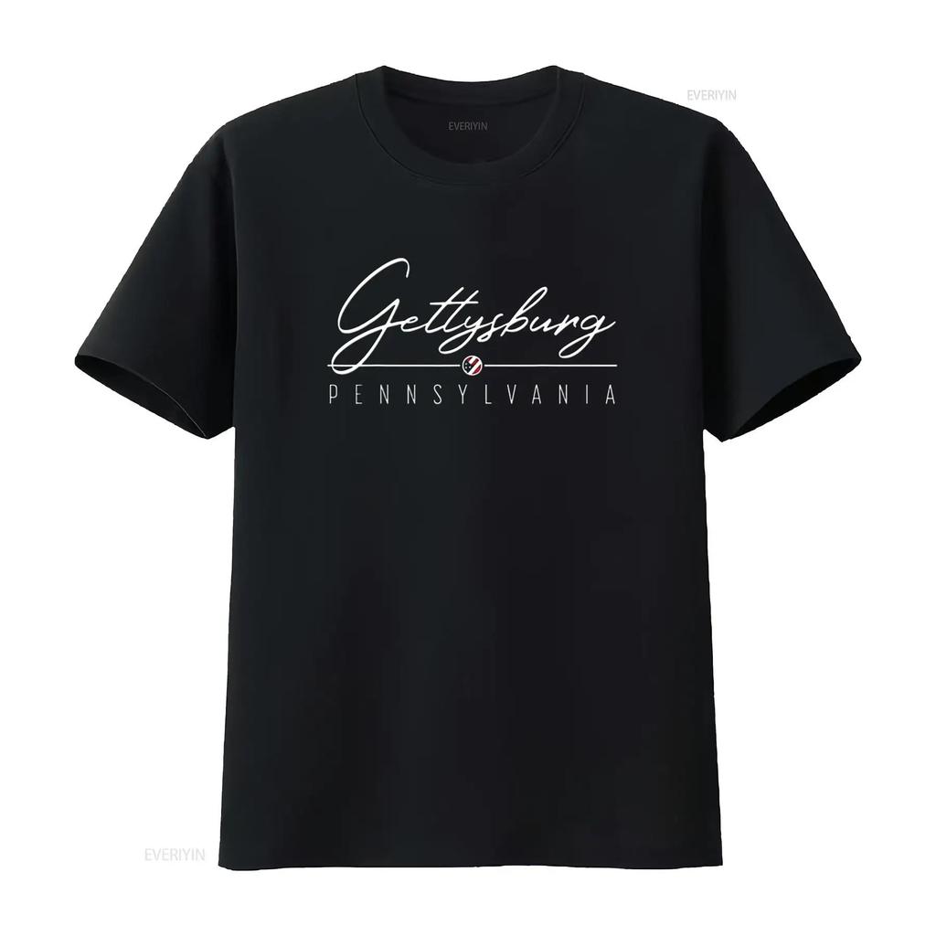 Gettysburg PA Women s T Shirt Trendy with Unique Design vintage Washed designer clothes fashion Soft Slightly Unisex homme