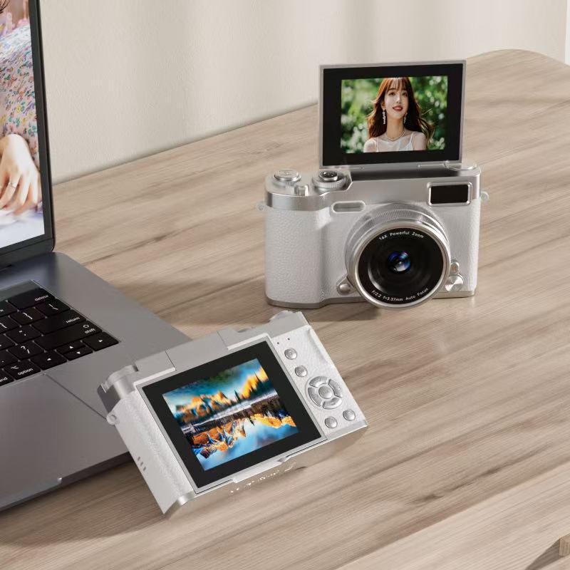 HD Цифровая флип-камера для студентов - Ретро-стиль, Начальный уровень