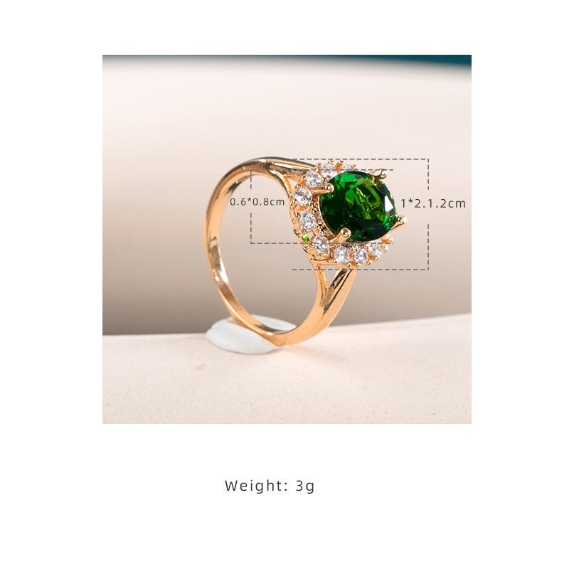 BELLA BOX Gorgeous Oval Blue Cubic Zirconia Ring Wedding Ceremony Party Luxury Accessories Women Elegant Design Fashion Jewelry