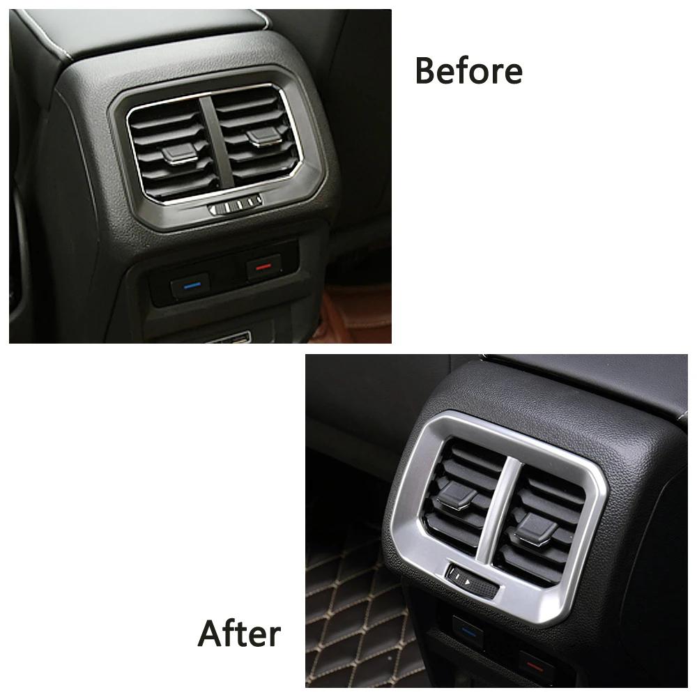 Для Volkswagen VW Tiguan MK2 2017-2019 Центральная консоль Ящик для хранения вещей Подлокотник Ящик для розетки переменного тока Вентиляционное отверстие USB Панель Крышка Отделка