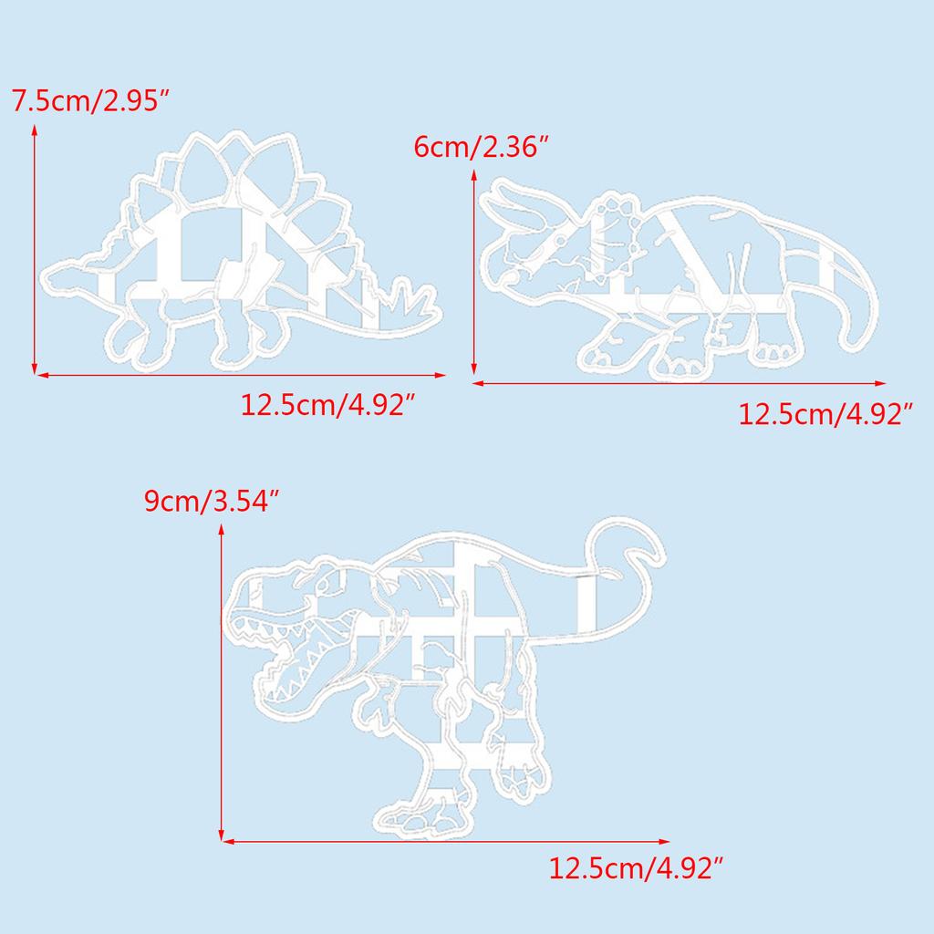 Cartoon Dinosaur Biscuit Molds Cookie Press Molds DIY Kitchen Accessories Pressable Cookie Cutters Cookie Cutters