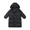 Mid-length Down Jacket for Children School Uniform Over Knee Thick Down Jacket