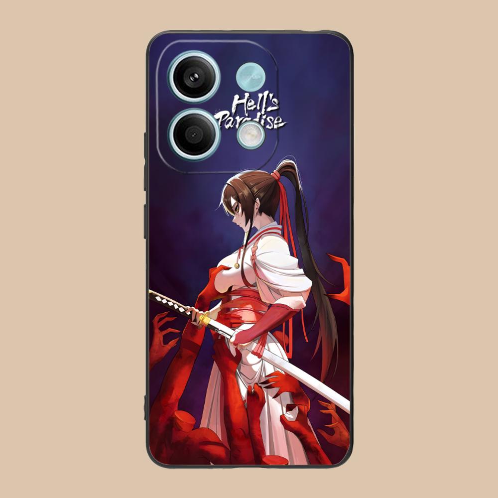 Чехол для телефона Hell's Paradise Sagiri для POCO F8 F7 F6 F5 F4 F3 F2 Pro GT C75 C71 C65 C61 C40 Pro Ultra Мягкий TPU Ударопрочный Чехол