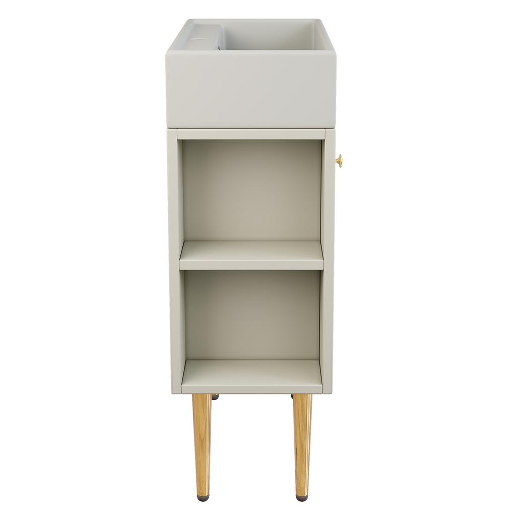 Bathroom Furniture Washbasin with Vanity Unit 55 cm, Vanity Unit, Small Guest Bathroom Furniture, White