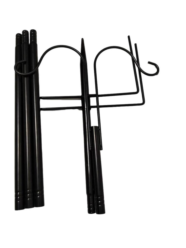 Garden Shepherd Hook: Double Hook Iron Art for Potted Plants and Decorative Lamps