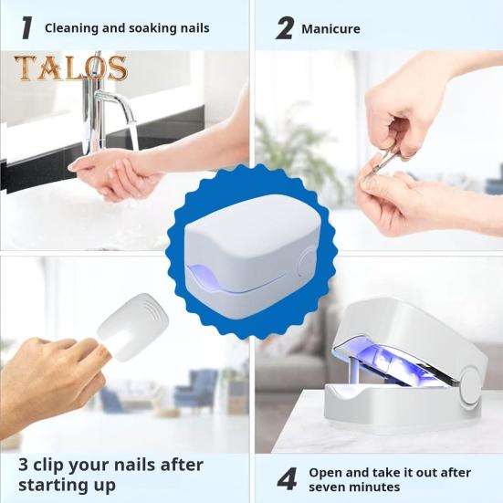 Свет для лечения грибка ногтей 910 нм Инфракрасный свет 460 нм Синий свет Ногти на ногах Очистка ногтей от грибков Устройство для удаления онихомикоза Светодиодная терапевтическая лампа