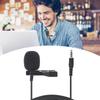 Mini Portable Microphone Condenser Clip On Lapel Mic for Mobile Phone Laptop Conference Interview