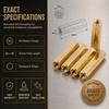20pcs Gold Tone Hex Standoff Female to Female Coupling Nuts Precise Threaded Spacer  Circuit Board