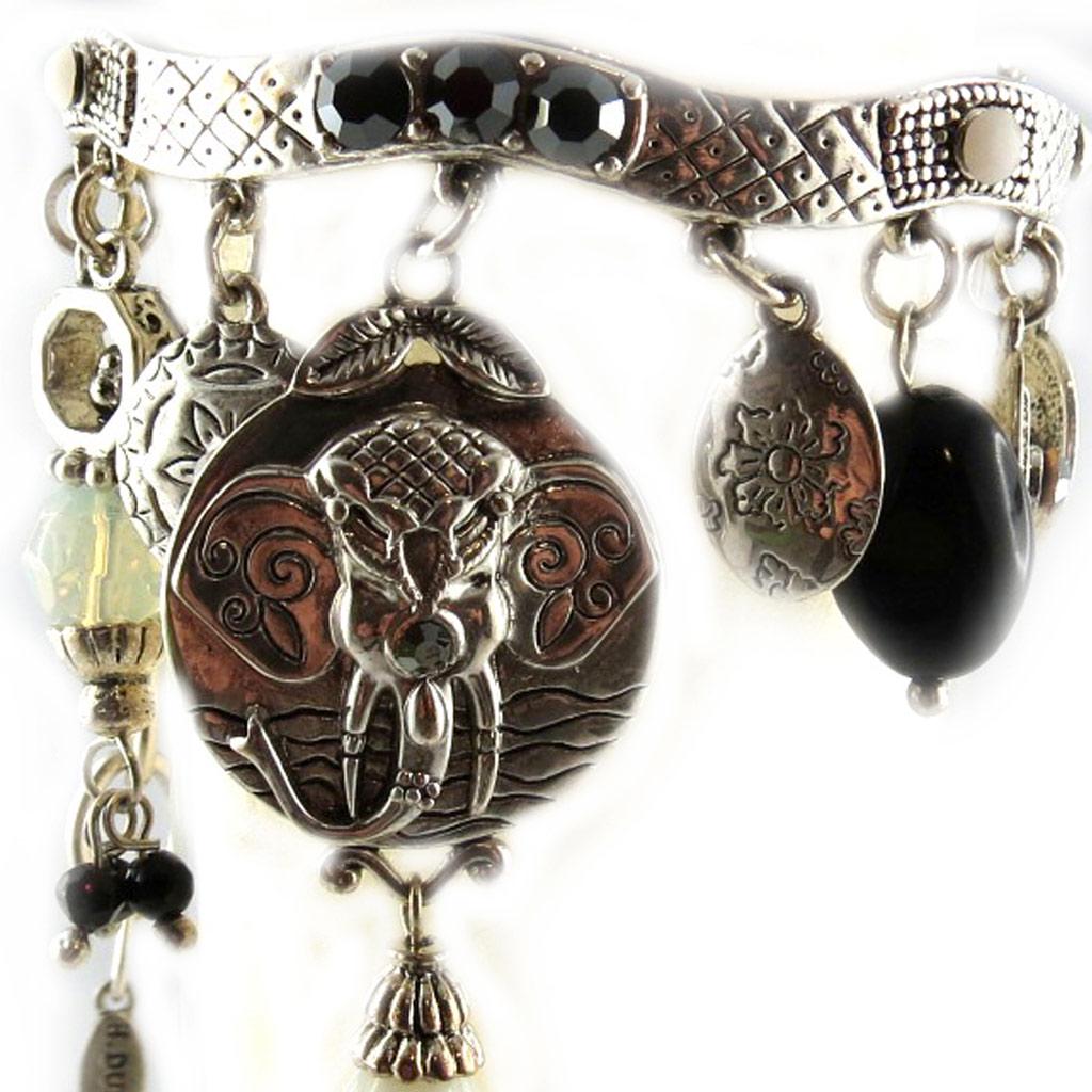 Les Trésors De Lily [E2056] - Дизайнерский браслет «Воспоминания о прошлом» черный, серебристый