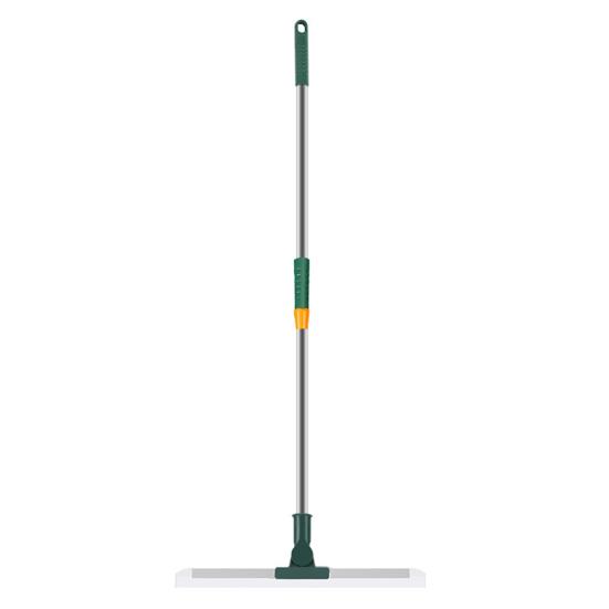 Yousheng Silicone Floor Scraper Stainless Steel Retractable Handle Bathroom Wiper Broom Tile Floor Cleaning Tools