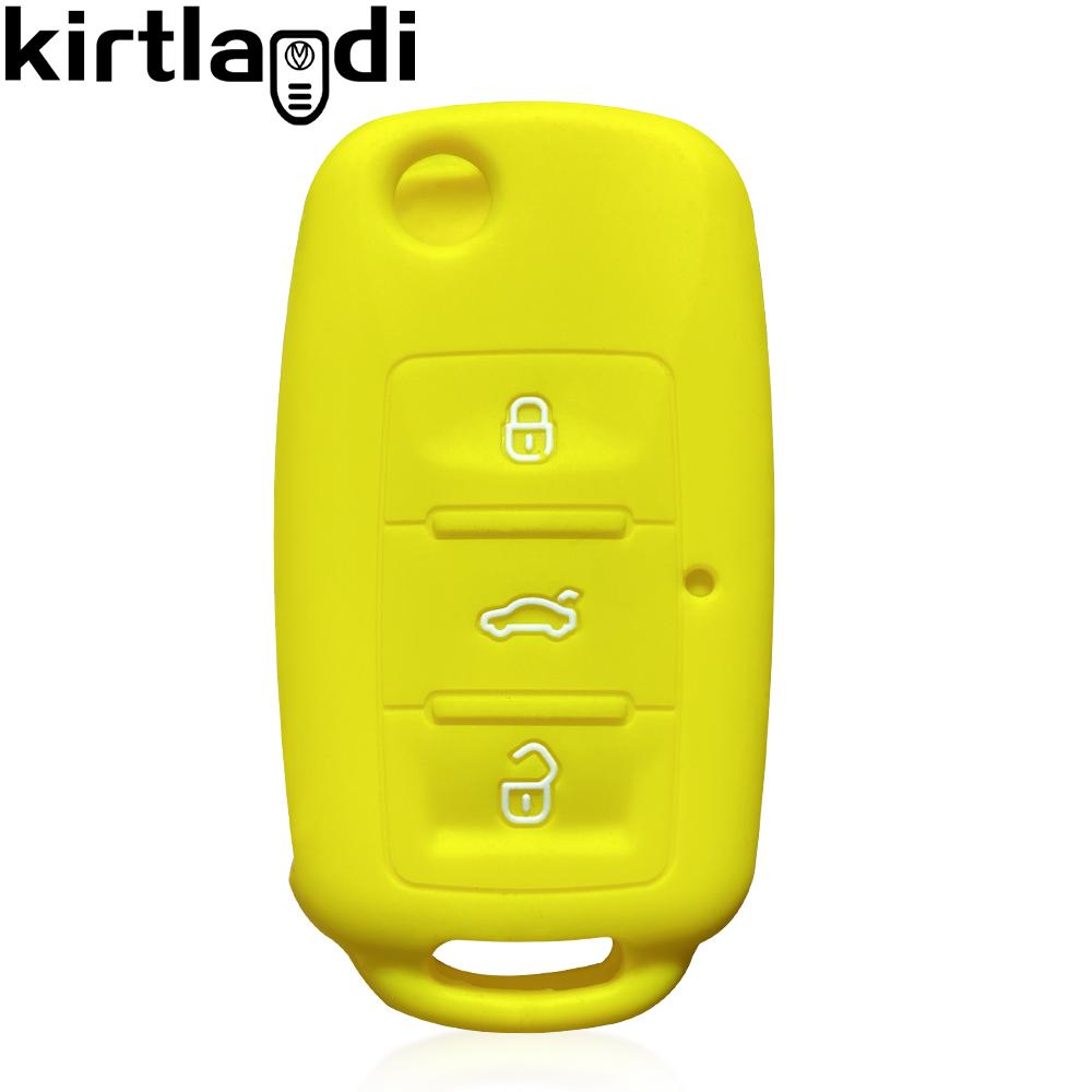 Силиконовый чехол Чехол для ключа Чехол для брелока для Volkswagen VW Bora Polo Jetta Passat B5 Golf 6 Beetle Caddy для Skoda Octavia Ibiza