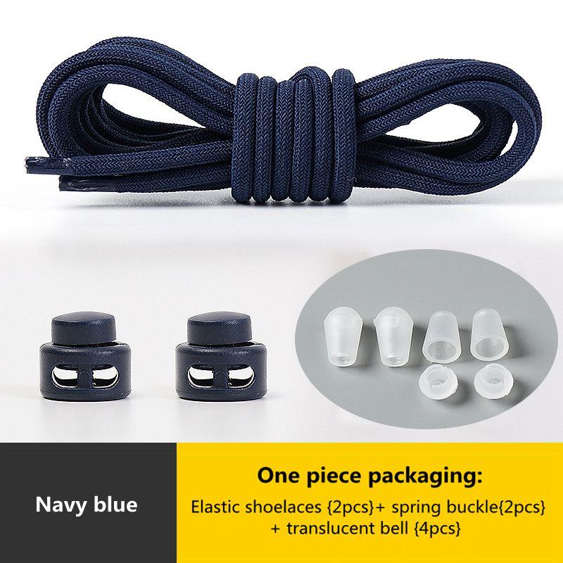 № 8. Шнурки с пружинным замком без завязок. Эластичные шнурки. Кроссовки для детей и взрослых. Быстрые шнурки для обуви. Круглые шнурки без завязок.