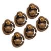 200 Sets Monk Rivet with Pull Rings 8mm High Gloss Exquisite Workmanship Leather Rivets for DIY