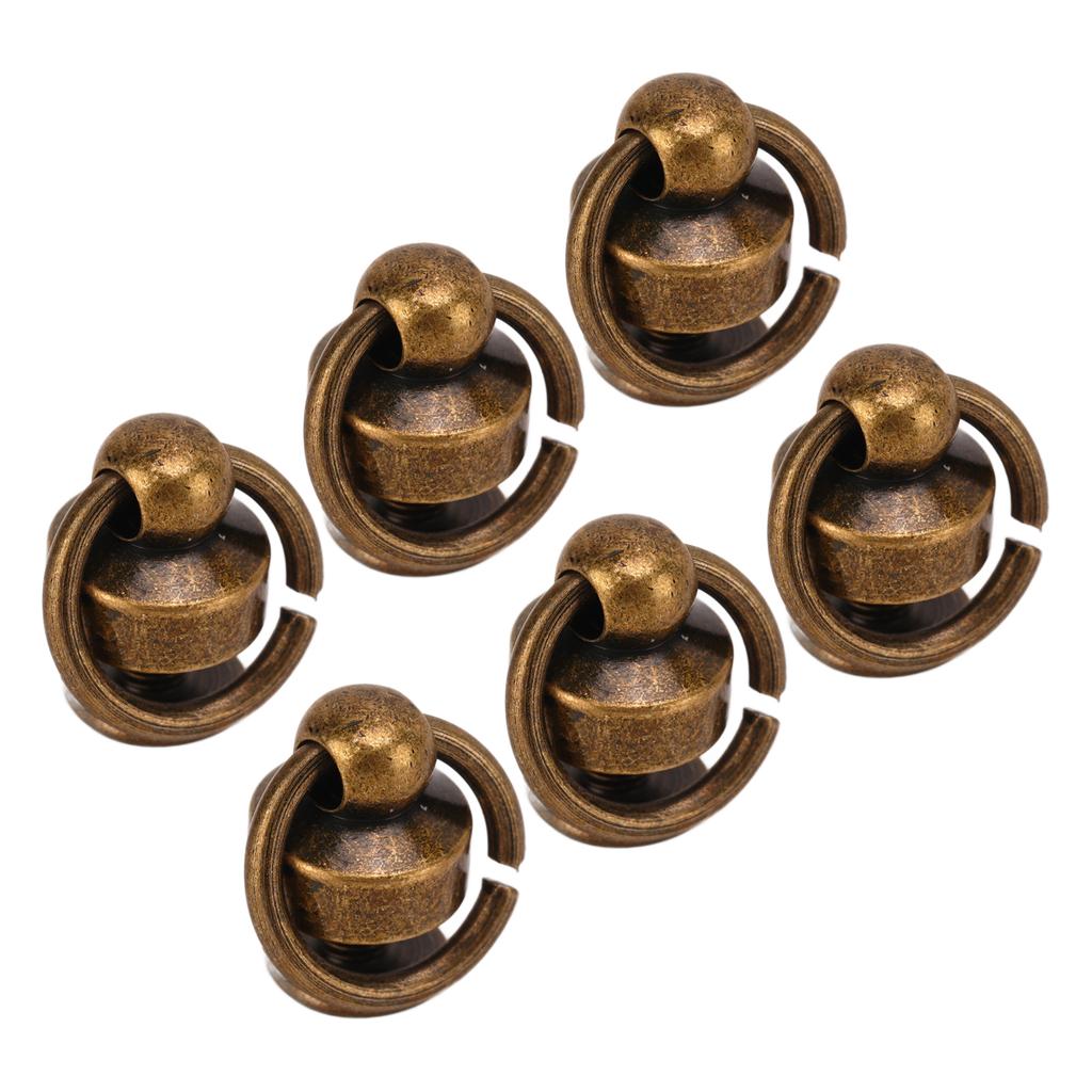 200 Sets Monk Rivet with Pull Rings 8mm High Gloss Exquisite Workmanship Leather Rivets for DIY