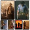 1 шт. Red Dead Redemption 2 Постер Постеры Холст Картины Главная Комната Бар Кафе Декор Искусство Настенная Живопись Картина