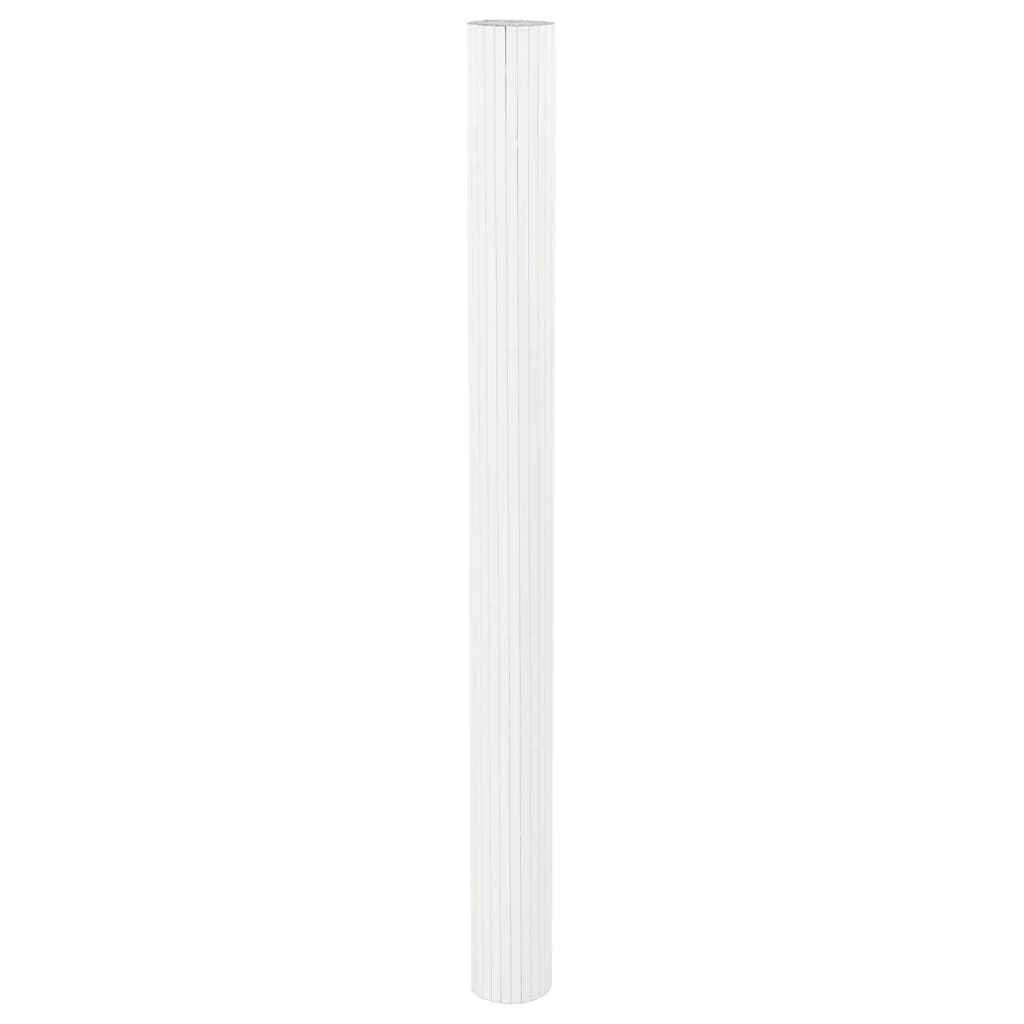 White Bamboo Room Divider Width 400 cm Height 165 cm