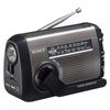 Sony Portable Radio ICF-B99: FMAMWide FM Compatible, Hand Crank ChargingSolar Charging Compatible, Silver ICF-B99 S